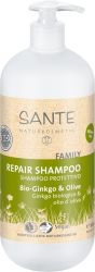 SANTE Органический шампунь для волос восстанавливающий Гинкго Билоба и Олива (для всей семьи), 950мл