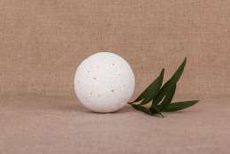 Бурлящий шар для ванны "Белый лотос и пальмроза", 220 г