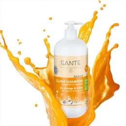 SANTE Органический шампунь для блеска и объема волос Апельсин и Кокос (для всей семьи), 500мл