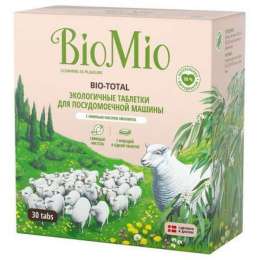  Таблетки для   посудомийних машин BioMio Bio-Total 7 в 1 з маслом евкаліпта 30 шт