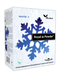 СТИРАЛЬНЫЙ ПОРОШОК ДЛЯ БЕЛОГО БЕЛЬЯ "Royal Powder White", 1 кг